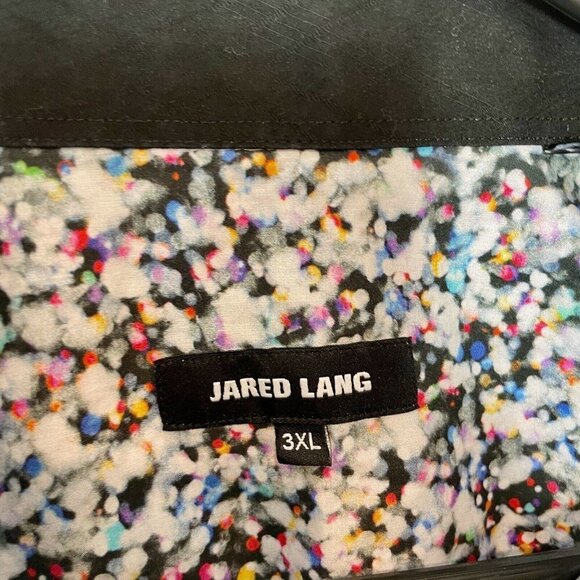 Jared Lang Long Sleeve Button Up Shirt Womens 3XL Multicolor Floral Collared - Picture 2 of 7